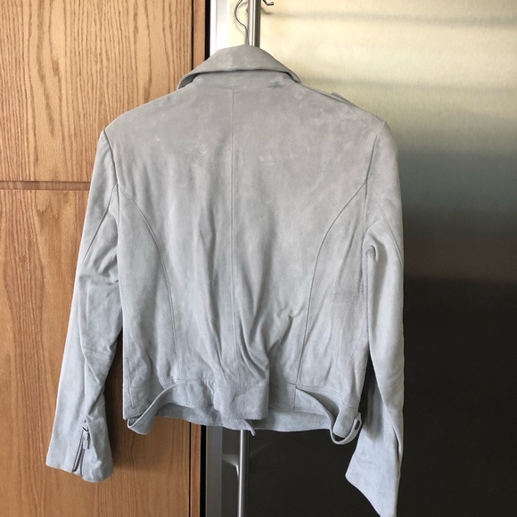 Leather light grey perfecto - Picture 2 of 5